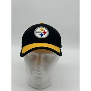 New Era Hat Adult Large-XL Black Yellow NFL Pittsburg Stealers Cap‎ Baseball Men